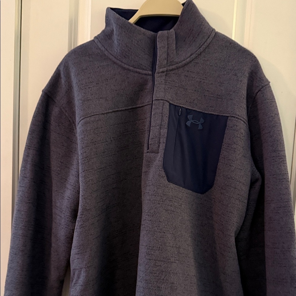 Under Armour Dark Blue and Gray Top